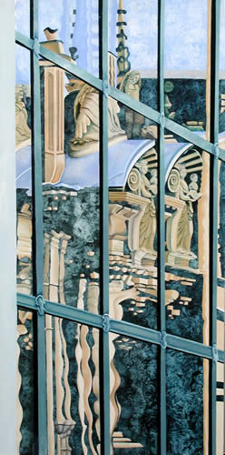 Old Bank Window and St Mary the Virgin 1